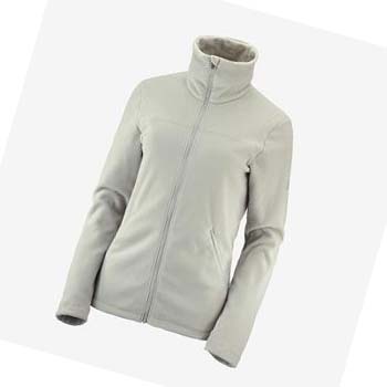 Salomon ESSENTIAL COSY FLEECE Kapucnis Pulóver Női Bézs | HU 3112JPQ